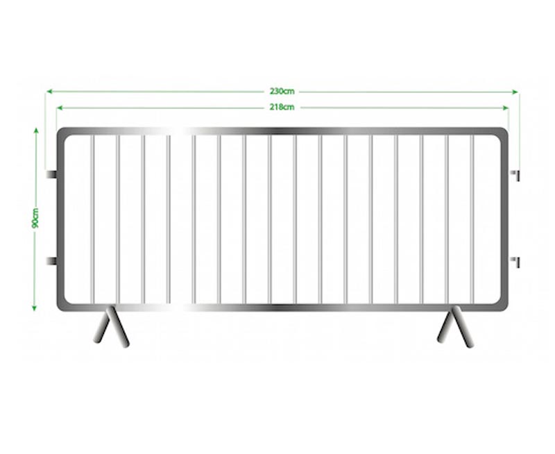 One Piece Outer Tube Steel Barricade