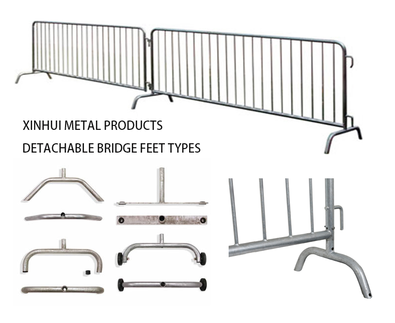 Detachable Bridge Feet Steel Barrier